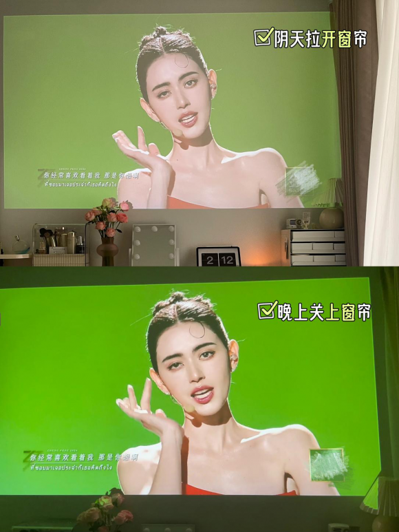推荐租房首选大眼橙C1D高亮版投影仪AG真人网2024高性价比卧室投影仪(图5)